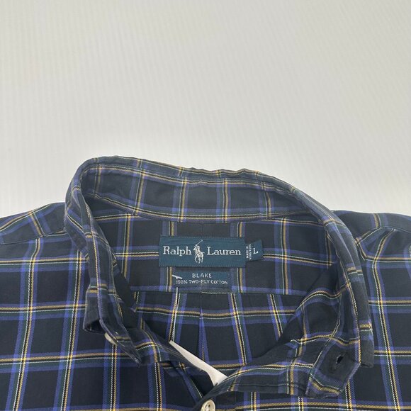 Vintage Polo Ralph Lauren Blake Plaid Button Up Shirt L - Picture 4 of 4